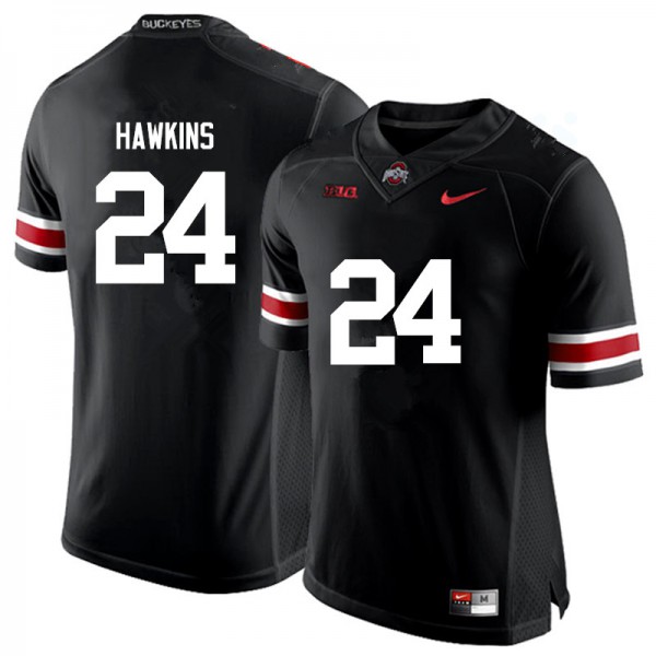 Ohio State Buckeyes #24 Kierre Hawkins Men Embroidery Jersey Black